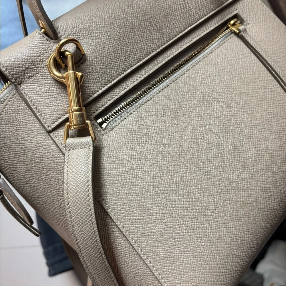 Celine Cream Crossbody Bag with Gold Hardware - Picture 2 of 5